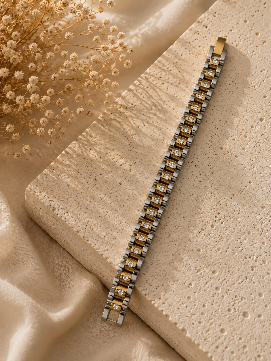 Faelys Two-Tone Watchband Bracelet