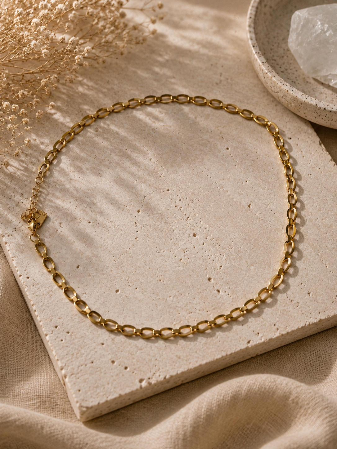 Thessaly Oval Link Chain Necklace