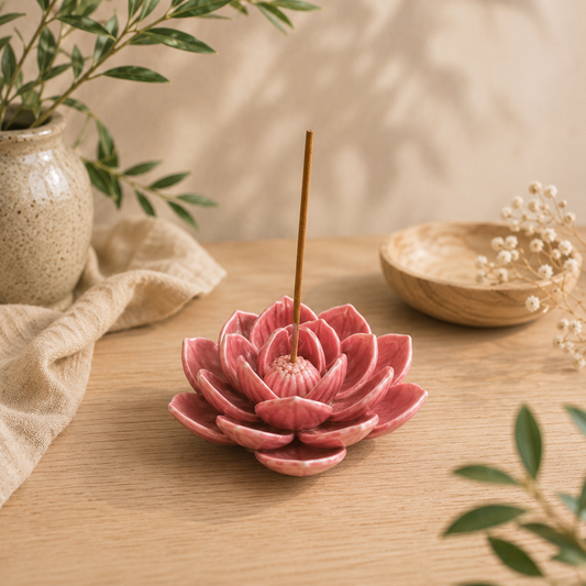 Pink Water Lily Incense Holder